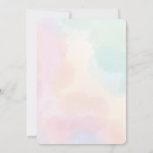 Invitation Filles mignonnes papillon rose pourpre Enfants 2e  (Dos)