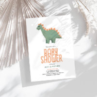 Filles mignonnes rose T-Rex Dinosaure Baby shower