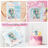 Invitation Filles mignonnes sous la mer Sirène Anniversaire I