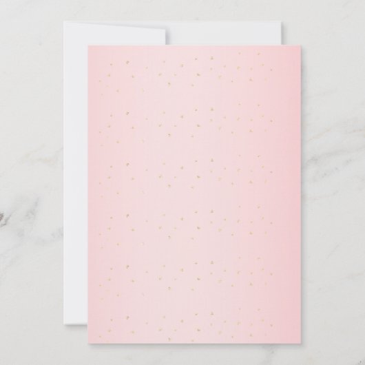 Invitation Filles mignonnes Vache rose Maman et Baby shower (Dos)