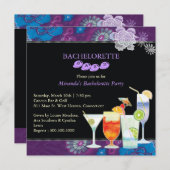 Invitation Filles Night Out Bachelorette (Devant / Derrière)