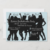Invitation Filles Night Out Bachelorette Party (Devant)