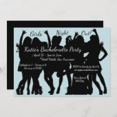 Invitation Filles Night Out Bachelorette Party (Devant / Derrière)