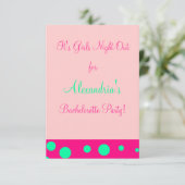 Invitation "Filles Night Out/Bachelorette Party" (Debout devant)