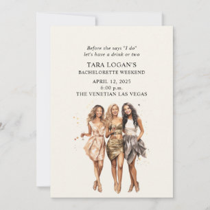 Invitation Filles Night Out Bachelorette Party
