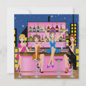 Invitation Filles Night Out - Bachelorette - SRF (Devant)