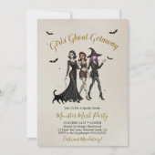 Invitation Filles Night Out Ghoul Getaway Halloween Party Inv (Devant)