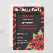 Invitation Filles Nuit Anniversaire (Devant)