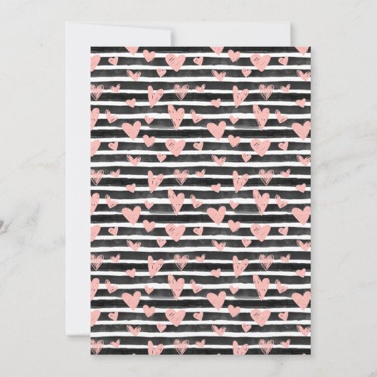 Invitation Filles Nuit Coeurs manuscrits de la Saint-Galentin (Dos)