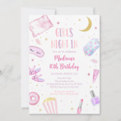 Invitation Filles Nuit Dans La Fête Du Bois Rose Entre Annive (Devant)