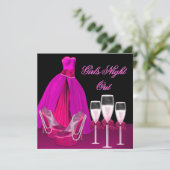 Invitation Filles Nuit Sortir Chaussures Roses Hi Talons Cham (Debout devant)