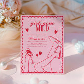 Invitation Filles parties à la fête d'anniversaire légère