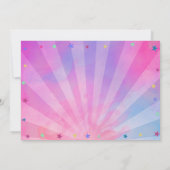 Invitation Filles Photo Bowling Tie Dye Party (Dos)