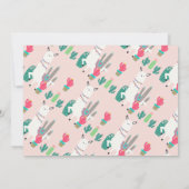 Invitation Filles Photo Llama Amusants Anniversaire Invitatio (Dos)