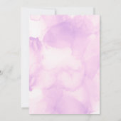 Invitation Filles Première Sainte Communion Aquarelle rose do (Dos)