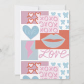 Invitation Filles preppy fête d'anniversaire (Dos)