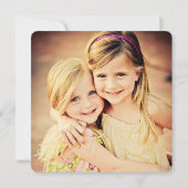 Invitation Filles QUATRE 4e anniversaire Numéro 4 (Dos)