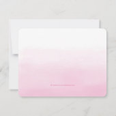 Invitation Filles rose et bleu Turquoise Premier anniversaire (Dos)