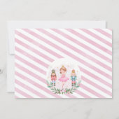 Invitation Filles roses Photo Plum sucre Fée Anniversaire (Dos)