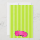 Invitation Filles Sac couchage Sleepover Anniversaire Invitat (Dos)