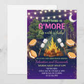 Invitation Filles S'more Fun Campfire Smores Baby Shower (Devant / Derrière)
