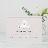 Invitation Filles sophistiquées High Tea Fête d'anniversaire (Debout devant)