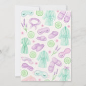 Invitation Filles Spa Anniversaire, fête Spa Anniversaire Inv (Dos)