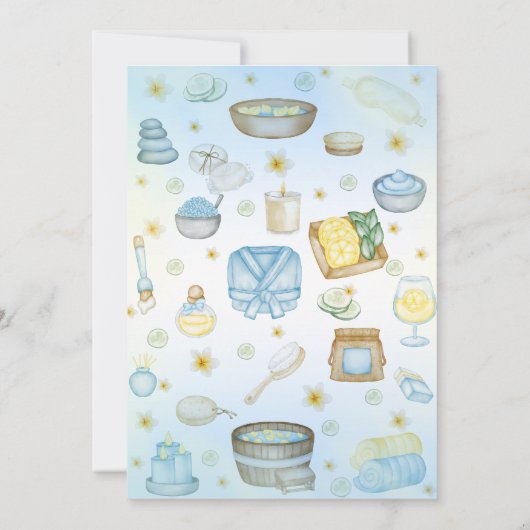 Invitation Filles spas Anniversaire (Dos)