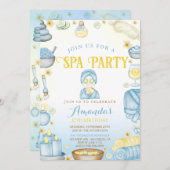Invitation Filles spas Anniversaire (Devant / Derrière)