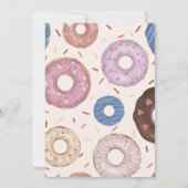 Invitation Filles Sweet ONE Donut Pastel Premier anniversaire (Dos)