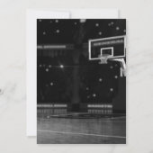 Invitation Filles turquoises Basketball Anniversaire (Dos)