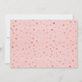 Invitation Filles Twinkle Twinkle Little Star Baby shower (Dos)