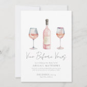 Invitation Filles Vino Avant Vows Vine Bachelorette Party (Devant)