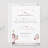 Invitation Filles Vino Avant Vows Vine Bachelorette Party (Dos)