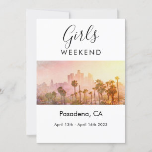 Invitation Filles Week-end LA Bachelorette Trip