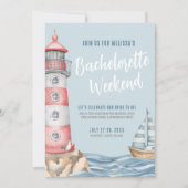 Invitation Filles Weekend Beach Bachelorette nautique (Devant)