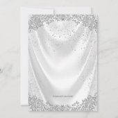 Invitation Filles White Satin Première Communion (Dos)