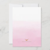 Invitation Filles Woodland Antler Baby shower (Dos)