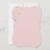Invitation Fillettes Anniversaire Chat Mignon Rose (Dos)