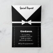 Invitation FILLEUL - Demande spéciale - Sois mon garçon d'hon (Intérieur)