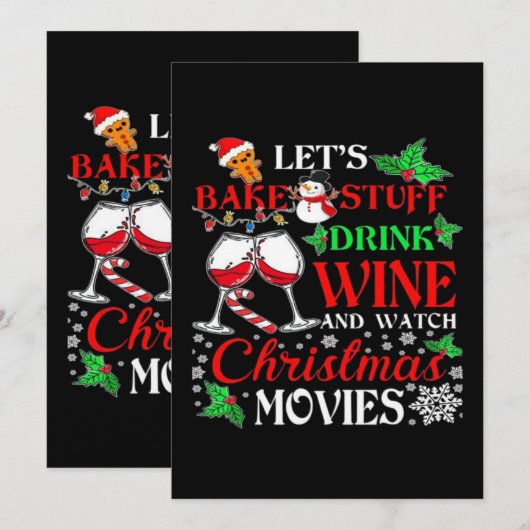 Invitation Film de Noël (Devant / Derrière)