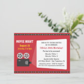 Invitation Film Projecteur Film Nuit Anniversaire (Debout devant)