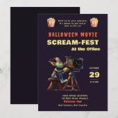 Invitation Films d'horreur de la fête d'Halloween hurler-fest (Devant / Derrière)