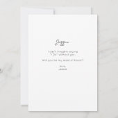 Invitation Filmstrip 9 Photo Be Bridesmaid - Proposition de P (Dos)