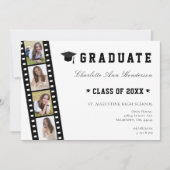 Invitation Filmstrip Four Photo Collage Open House (Devant)