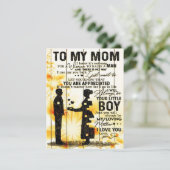 Invitation Fils à ma lettre de maman | Nouveau cadeau de déco (Debout devant)