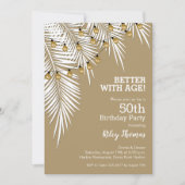 Invitation Fils clairs sur Palms Anniversaire (Devant)