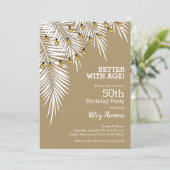 Invitation Fils clairs sur Palms Anniversaire (Debout devant)