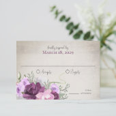 Invitation Fils de fer à cheval et éclaire Floral Barn Wood I (Debout devant)