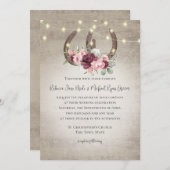 Invitation Fils de fer à cheval et éclaire le bois de la gran (Devant / Derrière)